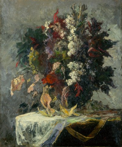 Untitled (floral still life) by Edward Mitchell Bannister