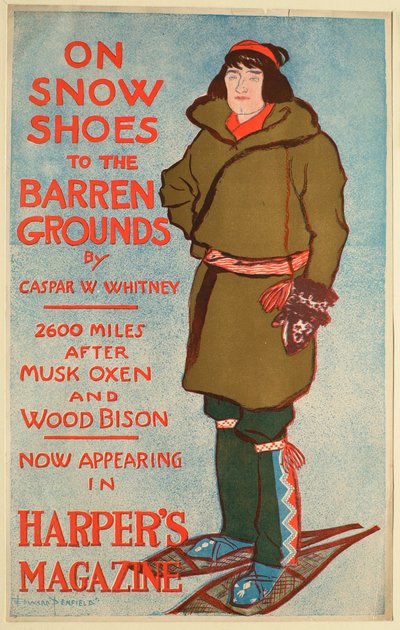 On Snow Shoes to the Barren Ground by Edward Penfield