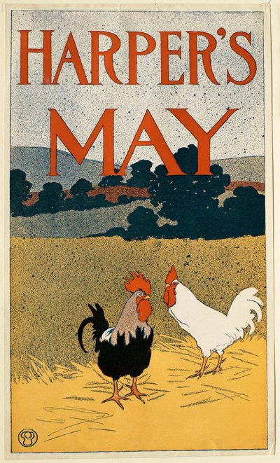 Rooster and Hen, May Harper