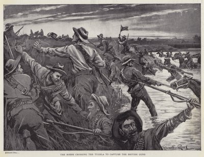 The Boers crossing the Tugela to capture the British guns by Edward Read