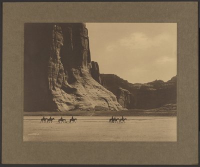 [Canyon de Chelley - Navajo] by Edward S. Curtis
