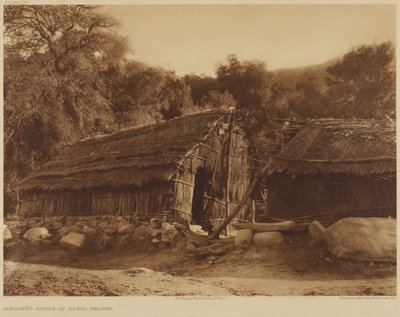 Diegueño House at Santa Ysabel by Edward S. Curtis