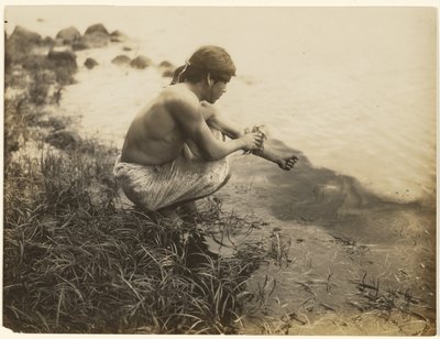 [I will bathe my body-I will cleanse it of the foul thing] by Edward S. Curtis