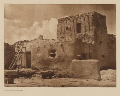 Paguate Watchtower by Edward S. Curtis