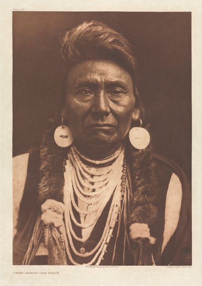 Chief Joseph - Nez Percé (Portfolio VIII, Plate 256) by Edward S. Curtis