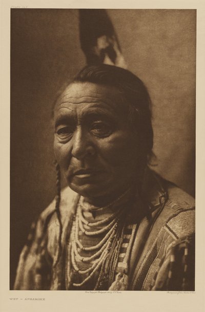 [Wet - an Apsáalooke Man] by Edward S. Curtis