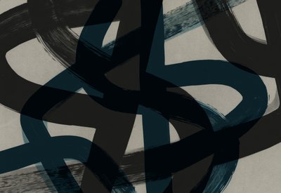 Intertwined Blue Strokes by Edward Selkirk