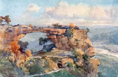 Rock Scenery (Prebisch-Thor) in Saxon Switzerland by Edward Theodore Compton