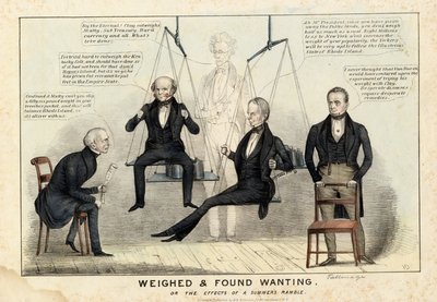 Weighed and Found Wanting, published by H R Robinson, New York, 1844 by Edward Williams Clay