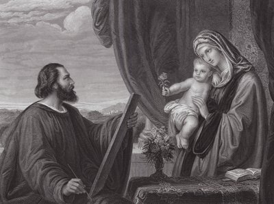 St Luke and the Virgin by Edward von Steinle