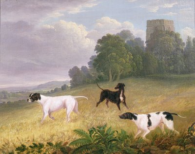 Pointers in a Landscape by Edwin (attr. to) Cooper