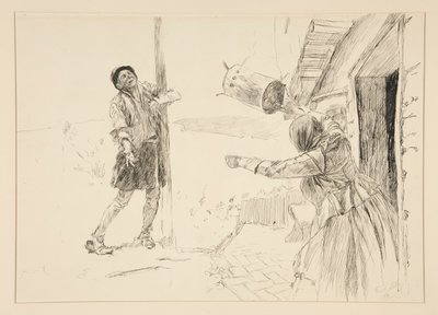 Christopher Sly, Illustration for Introduction, Scene II, Taming of the Shrew by Edwin Austin Abbey