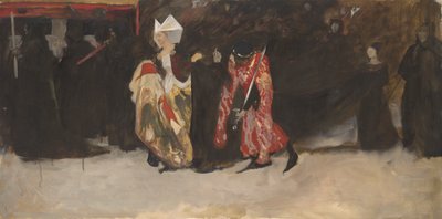 Compositional Study for Richard, Duke of Gloucester, and the Lady Anne by Edwin Austin Abbey