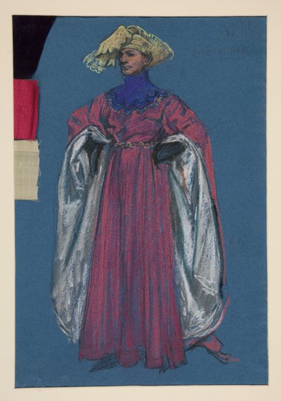 Duke of York, Costume Sketch for Henry Irving by Edwin Austin Abbey