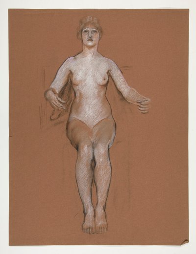 Early Study for Figure of Genius of State by Edwin Austin Abbey