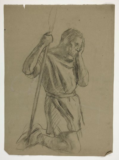 Figure Study for King Arthur by Edwin Austin Abbey