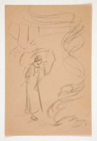 Figure Study, Possibly for Prospero by Edwin Austin Abbey