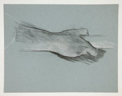 Sketch of One Hand Grasping a Pole by Edwin Austin Abbey