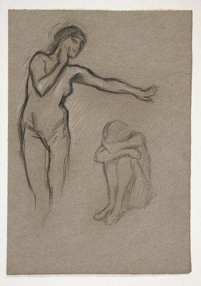 Sketch of two figures by Edwin Austin Abbey