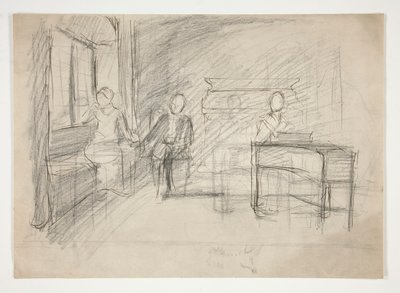 Study for An Old Song by Edwin Austin Abbey