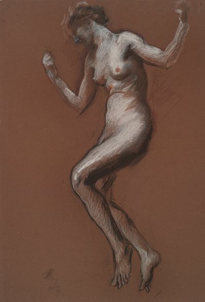 Study for Figure of 1 pm by Edwin Austin Abbey