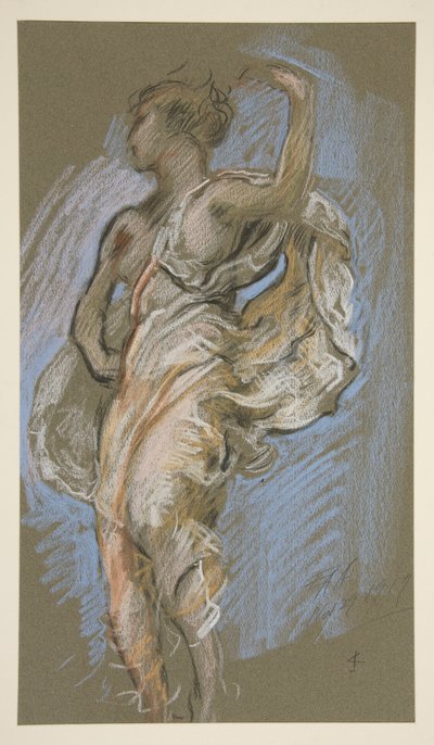 Study for Figure of 4 PM by Edwin Austin Abbey