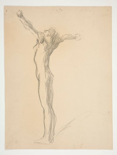 Study for figure of 6 am by Edwin Austin Abbey