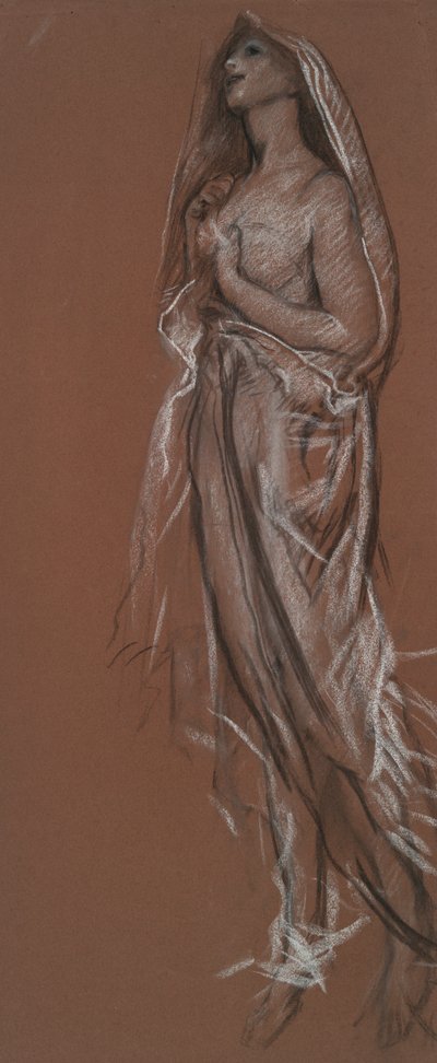 Study for the Figure of 4 am by Edwin Austin Abbey