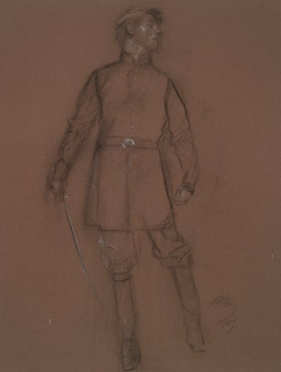 Study for the figure of a Civil War General by Edwin Austin Abbey
