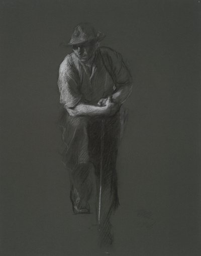 Study for the figure of a Laborer by Edwin Austin Abbey