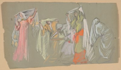 Study of the Captive Virtues by Edwin Austin Abbey