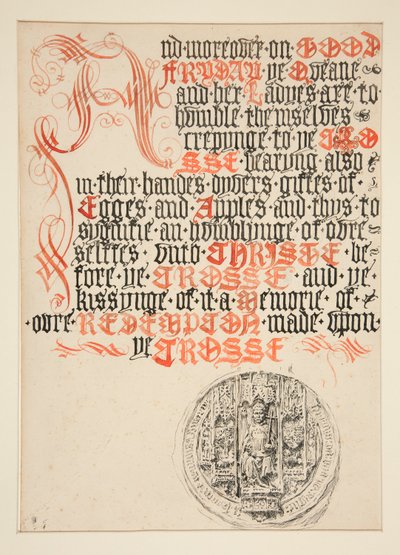 Title Page Design, Scribner by Edwin Austin Abbey