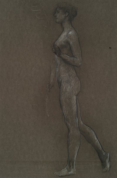 Unidentified Figure Study for Mural Project at the Pennsylvania State Capitol Building, Harrisburg, 1902-1911 by Edwin Austin Abbey