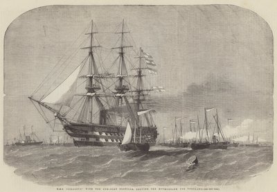 HMS Colossus Leaving the Motherbank for Portland by Edwin Weedon