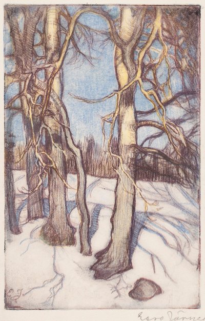 Trees in Winter by Eero Järnefelt