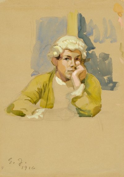 Young Man in Rococo Attire by Eero Järnefelt