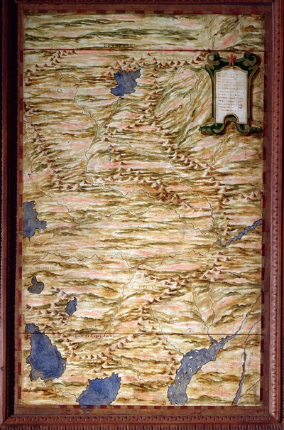 Map of Peru by Egnazio Danti, Mathematician, Cosmographer and Italian Architect. Around 1567. Florence, Palazzo Vecchio, Sala del Mappamondo by Egnazio Danti