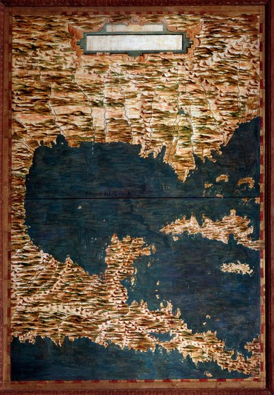 Mexico, Cuba, Florida and Jamaica Map made by Egnazio Danti (1536-1586) mathematician, cosmographer and Italian architect. Around 1567. Florence, Palazzo Vecchio, Sala del Mappamondo by Egnazio Danti