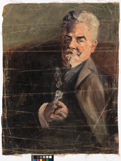 Portrait of Leopold Czhiaczek by Egon Schiele