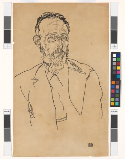 Heinrich Gomperz, Univ.-Prof., Dr. Philosopher by Egon Schiele