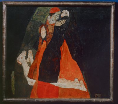 Cardinal and Nun by Egon Schiele
