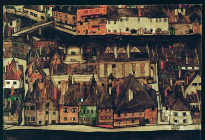 Krumau, Czech Republic by Egon Schiele