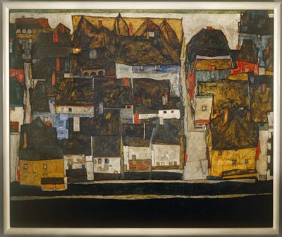 Krumlov on the River Vltava by Egon Schiele