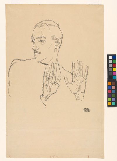 Portrait of Arthur Roessler by Egon Schiele
