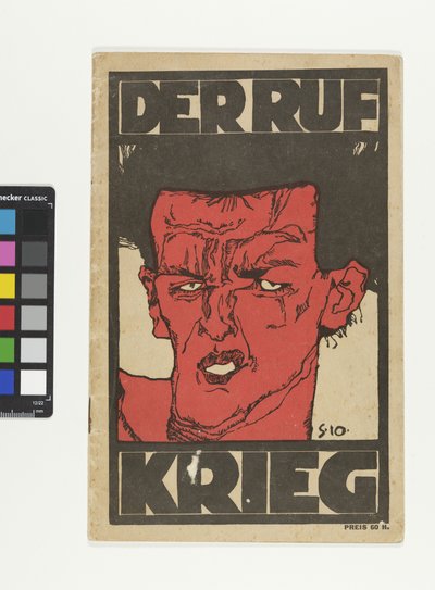 Magazine "Der Ruf" - special issue "War" by Egon Schiele