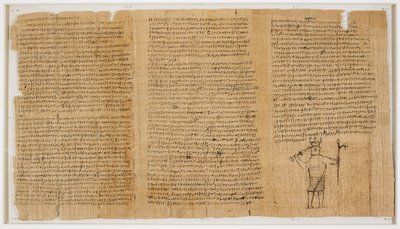 Collection of Magical Spells (Papyrus 122 (1r)), 5th century by Egyptian