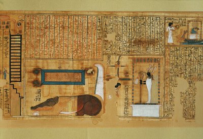 Book of the Dead of the scribe Nebqed by Egyptian 18th Dynasty
