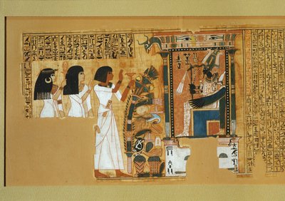 Book of the Dead of the scribe Nebqed by Egyptian 18th Dynasty
