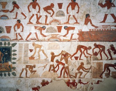 Metal Processing and Manufacture of Mudbricks by Egyptian 18th Dynasty