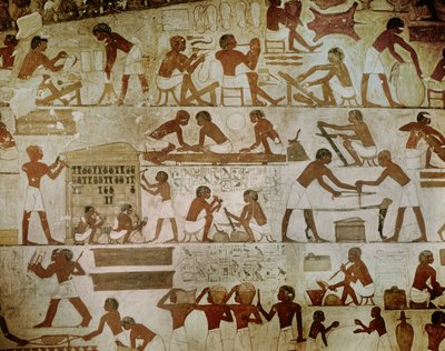 Rekhmere inspects by Egyptian 18th Dynasty